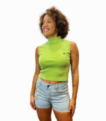 Cropped Gola Alta Canelado – Pracima - Imagem 2
