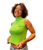 Cropped Gola Alta Canelado – Pracima